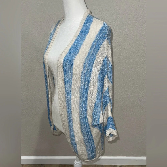 PINK ROSE Blue and white striped sweater - Picture 2 of 8